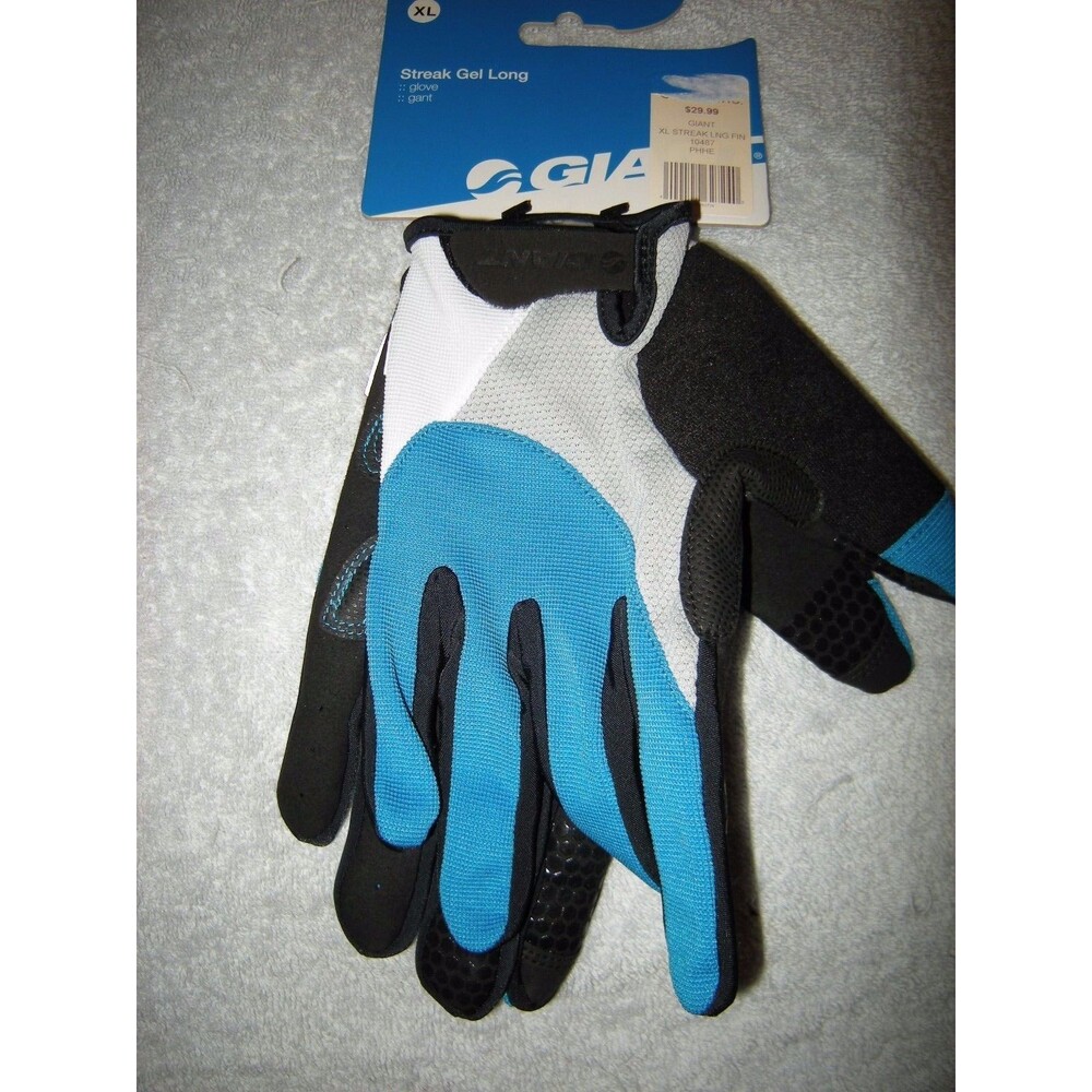 Brand New Mens Blue, White & Black Giant Trail Z Gants Gloves, Size XXL